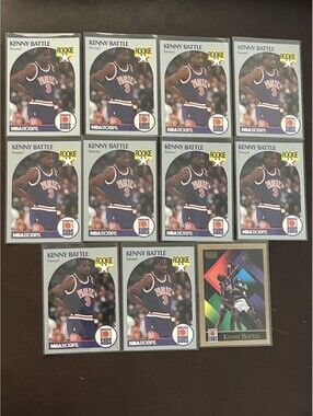KENNY BATTLE PHOENIX SUNS ROOKIE COLLECTION 1990 NBA HOOPS&SKYBOX 11 CARD NM LOT